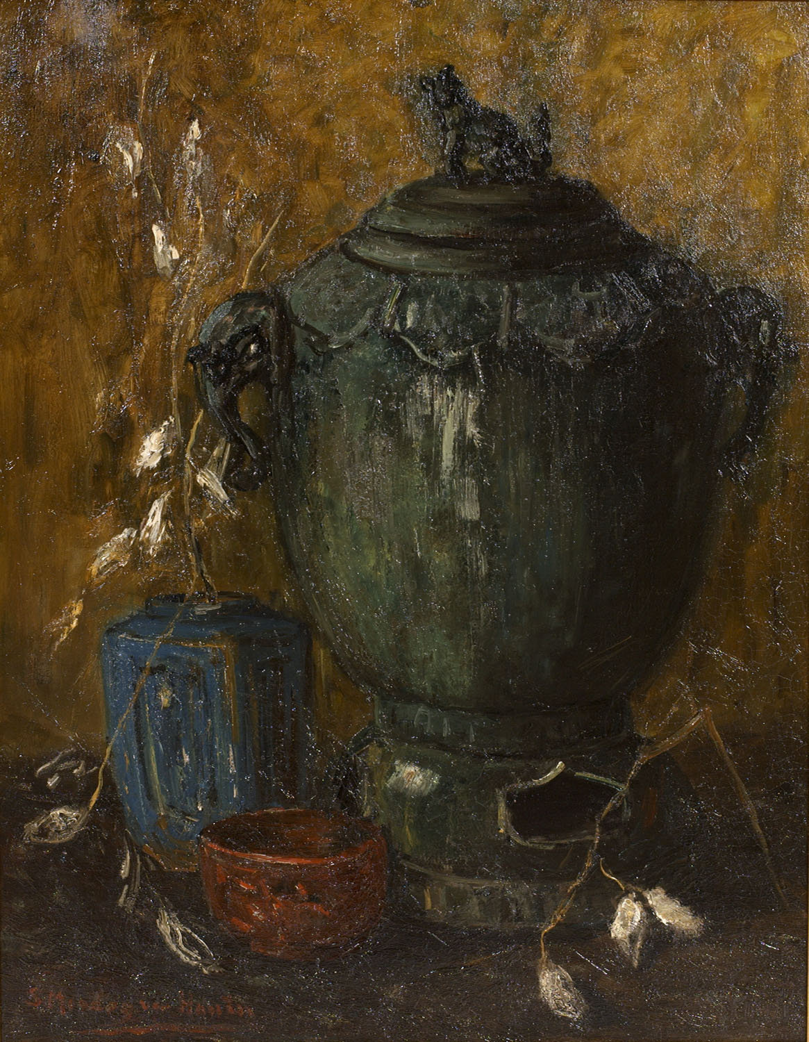 Sientje Mesdag-van Houten, Still Life with a Chinese Vase, no date, Oil on canvas, 102.3 × 83.5 cm, Museum Panorama Mesdag, The Hague 