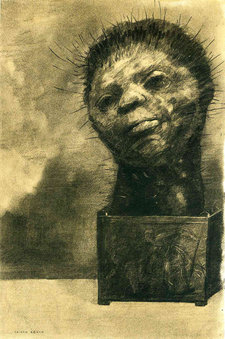 Odilon Redon, Cactus Man, 1882. Charcoal on paper, 46.5 × 31.5 cm. The Ian Woodner Family Collection