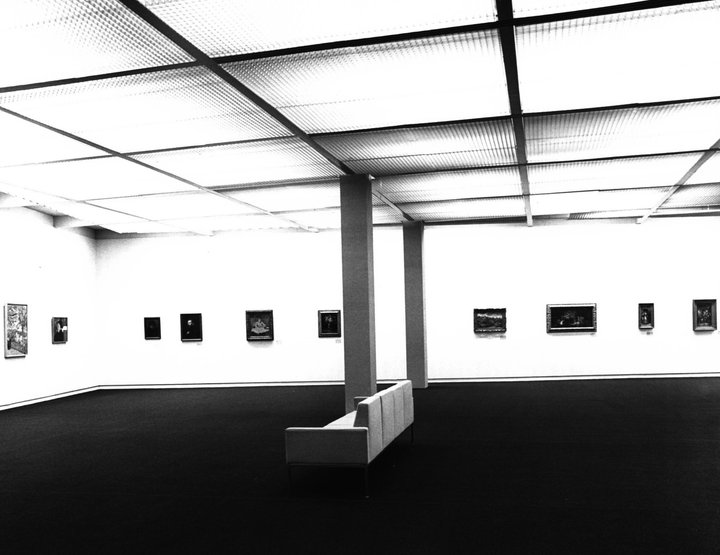 Undated photograph of the permanent collection presentation from the early years of the museum (after 1973), documentation of the Van Gogh Museum. Corcos’s portrait is hanging at the far left next to John Russell’s portrait of Vincent van Gogh.