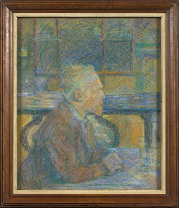 Henri de Toulouse-Lautrec (1864–1901), Portrait of Vincent van Gogh, 1887, Van Gogh Museum, Amsterdam (Vincent van Gogh Foundation). Frame made by Pierre Cluzel