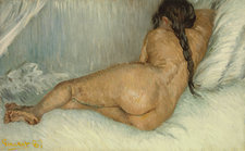 Vincent van Gogh, Reclining Nude Seen from the Back, 1887, oil on canvas, 38 × 61 cm, Private collection