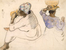 Paul Gauguin, Martinican Women, 188, pencil, black and coloured chalk on paper, 49 × 63.5 cm, private collection 
