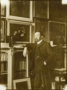 Andries Bonger in his home at 22 Vossiusstraat, Amsterdam, 1908. Private collection, The Netherlands