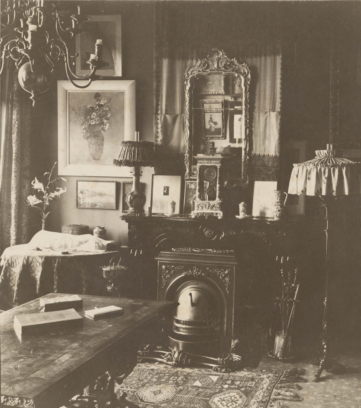 The Interior of Andries Bonger’s Home at 56 Stadhouderskade, 1904. Rijksmuseum, Amsterdam, Andries Bonger Archive, S. Crommelin Bequest