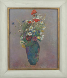 Odilon Redon, Vision. Vase of Flowers, 1900, in its original frame by Boyer