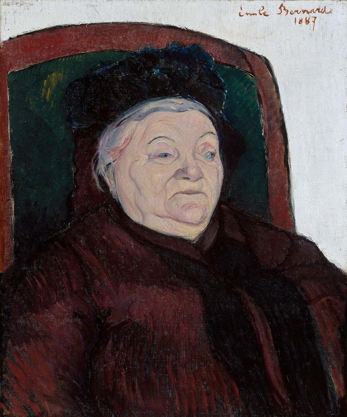 Emile Bernard, The Artist’s Grandmother, 1887, oil on canvas, 60 × 50.5 cm, Museum of Fine Arts, Boston Francis Welch Fund. Photo: © Museum of Fine Arts, Boston