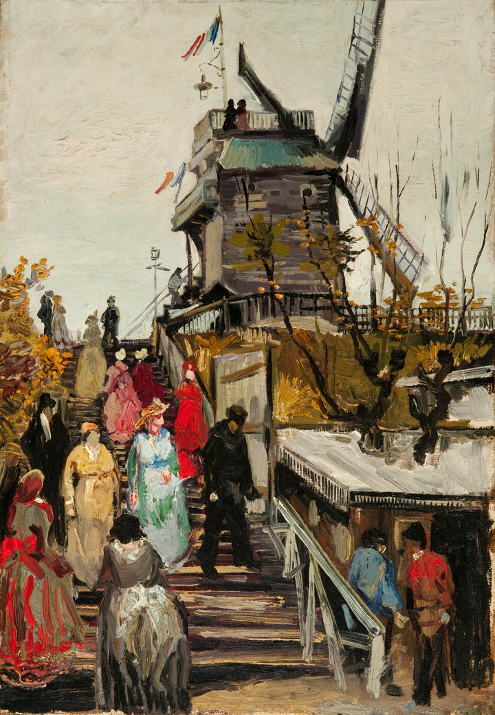 Vincent van Gogh, The Blute-Fin Mill, Autumn 1886, oil on canvas, 55.2 × 38 cm, Museum de Fundatie, Zwolle and Heino/Wijhe