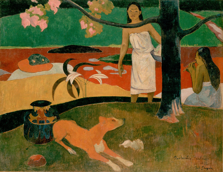 Paul Gauguin, Pastorales Tahitiennes, 1892, oil on canvas, 87.5 x 113.7 cm, State Hermitage Museum, St Petersburg 