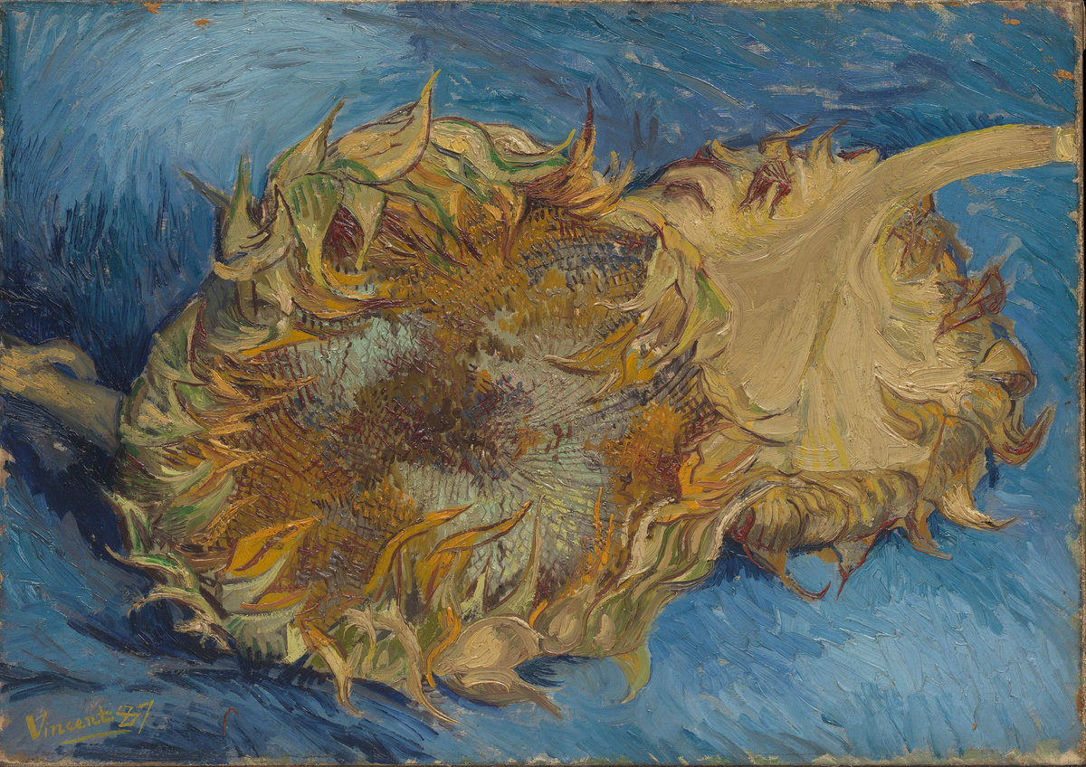 Vincent van Gogh, Sunflowers, 1887, oil on canvas, 43.2 × 61 cm, Metropolitan Museum of Art, New York, Rogers Fund, 1949 