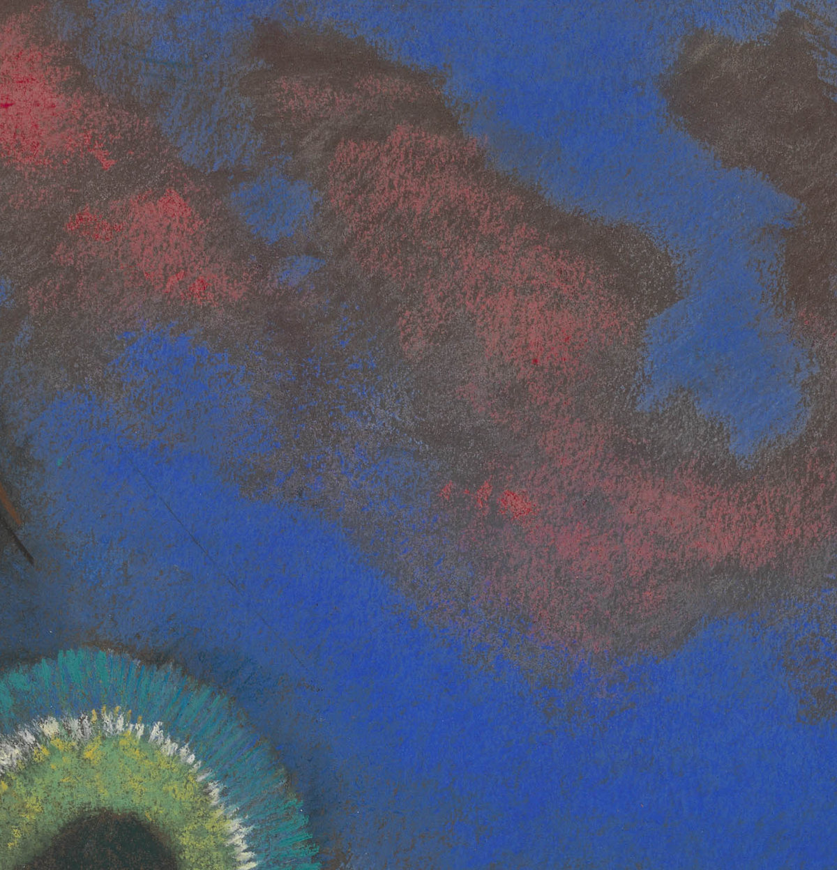 Odilon Redon, The Boat, 1898. Pastel on blackish-brown wove paper, 44.2 × 28 cm. Van Gogh Museum, Amsterdam (purchased with support from the Rembrandt Association, the Vincent van Gogh Foundation and the Ministry of Health, Welfare and Culture)