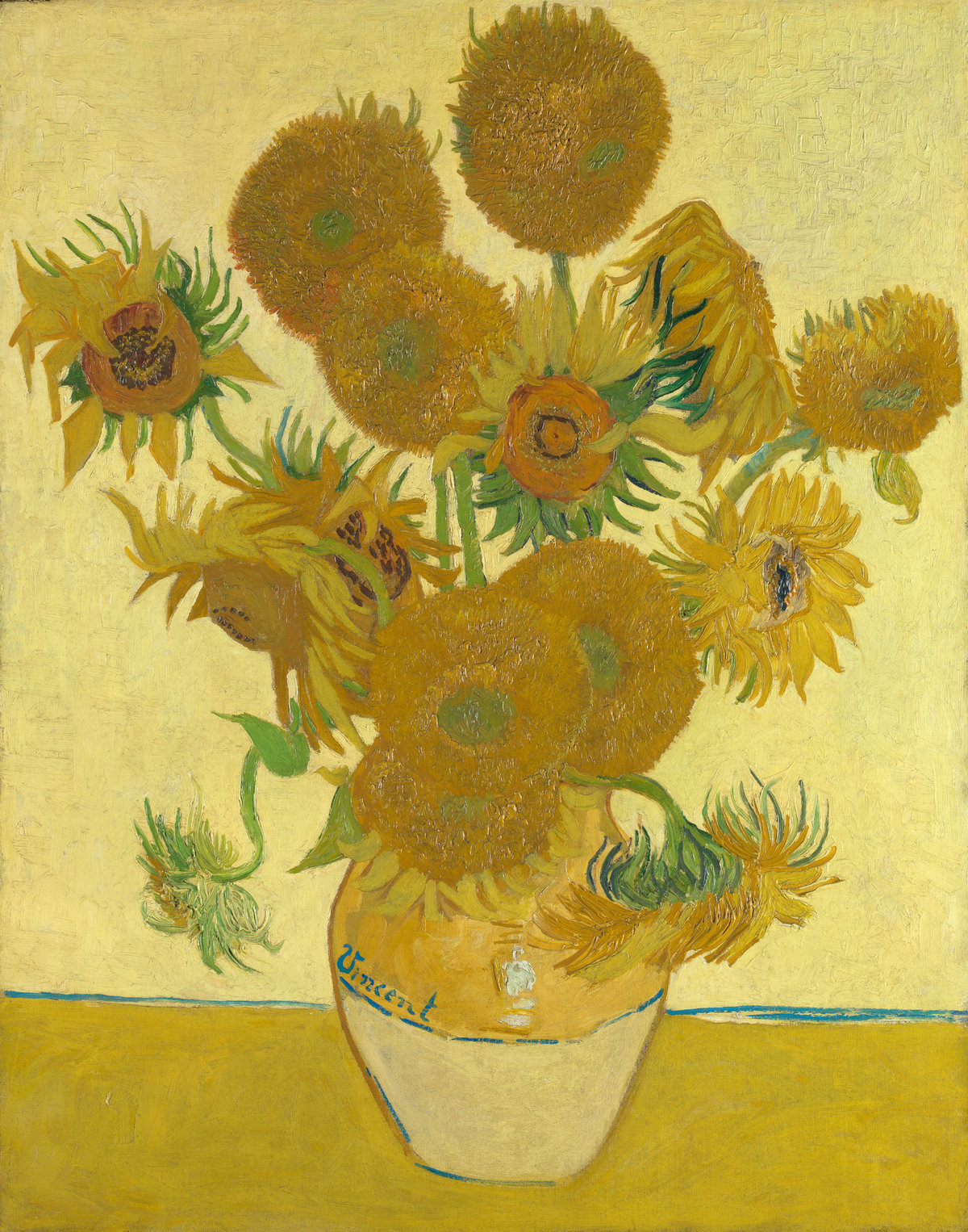 Vincent van Gogh, The Sunflowers, 1888, oil on canvas, 92.1 × 73 cm, The National Gallery, London Bought, Courtauld Fund, 1924. Photo: © The National Gallery, London