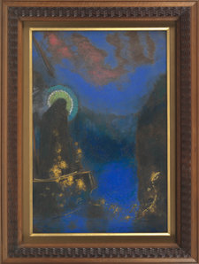 Odilon Redon, The Boat, 1898, in its original frame by Dosbourg or Boyer. . Van Gogh Museum, Amsterdam (purchased with support from the Rembrandt Association, the Vincent van Gogh Foundation and the Ministry of Health, Welfare and Culture)