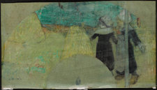 Paul Gauguin, Study for Joys of Brittany, 1889, opaque and transparent watercolour, heightened with pastel, on paper, 12 × 38 cm, private collection