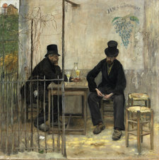 Jean-François Raffaëlli, The Absinthe Drinkers, 1881, oil on canvas, 108 x 108 cm, Fine Arts Museums of San Francisco