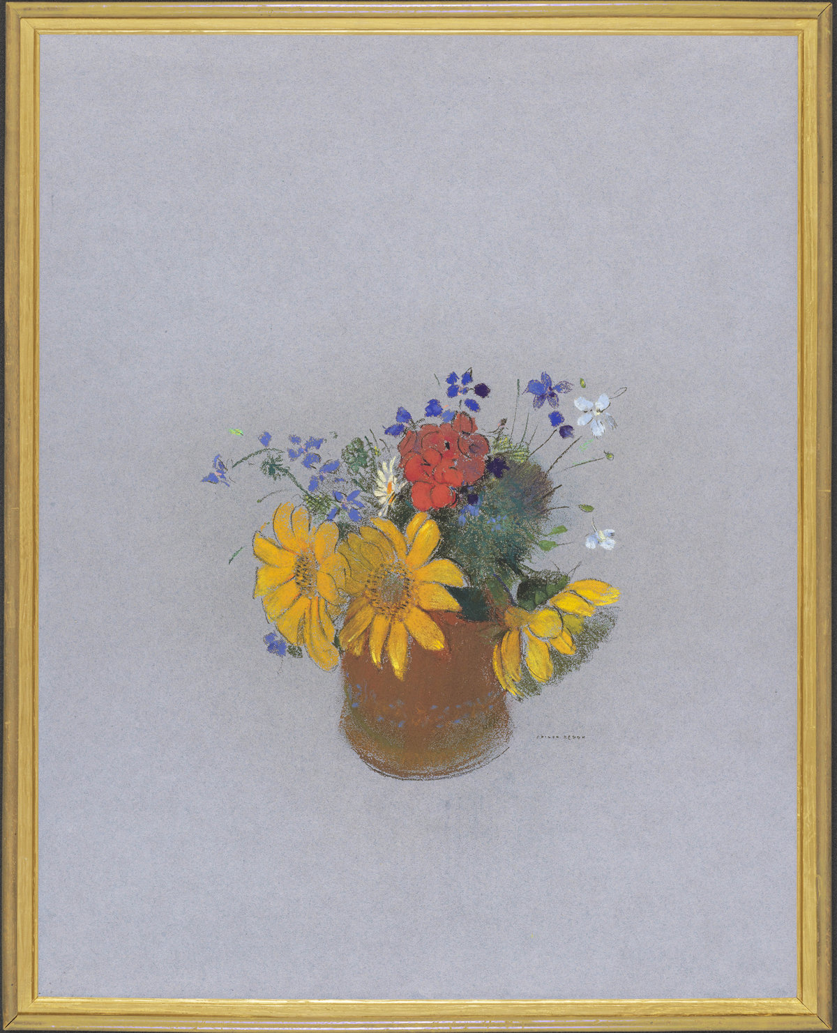 Reconstruction of the paper colour and frame of cat. 30, fabricated by conservator Nico Lingbeek in September 2021 for the Van Gogh Museum, Amsterdam