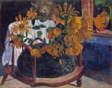 Paul Gauguin, Sunflowers in a Chair, 1901, oil on canvas, 73 × 92.3 cm, State Hermitage Museum, St Petersburg