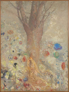 Odilon Redon, Buddha, 1904, in its original frame by Boyer. Van Gogh Museum, Amsterdam (State of the Netherlands)