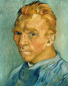 Vincent van Gogh, Self-Portrait without a Beard, 1889, oil on canvas, 41 × 32.6 cm,  private collection 