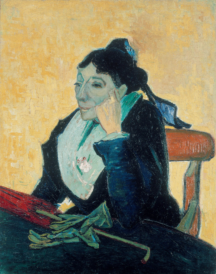 Vincent van Gogh, The Arlésienne, Madame Ginoux with Gloves and Parasol, 1888, oil on canvas, 93 × 74 cm, Musée d’Orsay, Paris (F489) Photo: (C) RMN-Grand Palais (musée d'Orsay) - © Stéphane Maréchalle