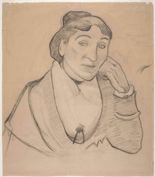 Paul Gauguin, L’Arlésienne, 1888, coloured chalk and charcoal on wove paper, 56.1 × 49.2 cm, Fine Arts Museums of San Francisco, memorial gift from Dr T. Edward and Tullah Hanley, Bradford, Pennsylvania