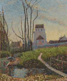 Emile Gustave Cavallo-Péduzzi, The Washerwomen, c. 1888, oil on canvas, 45.8 × 38 cm, private collection