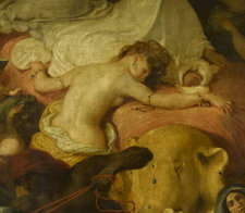 Eugène Delacroix, The Death of Sardanapalus, 1827, oil on canvas, 3.92 × 4.96 m Musée du Louvre, Paris. Photo: © 2018 RMN-Grand Palais (musée du Louvre) / Franck Raux