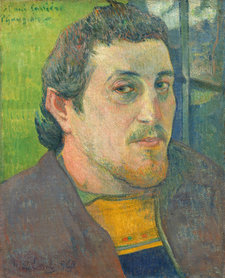 Paul Gauguin, Self-Portrait Dedicated to Carrière, 1888, oil on jute, 46.5 × 38.6 cm, National Gallery of Art, Washington, DC