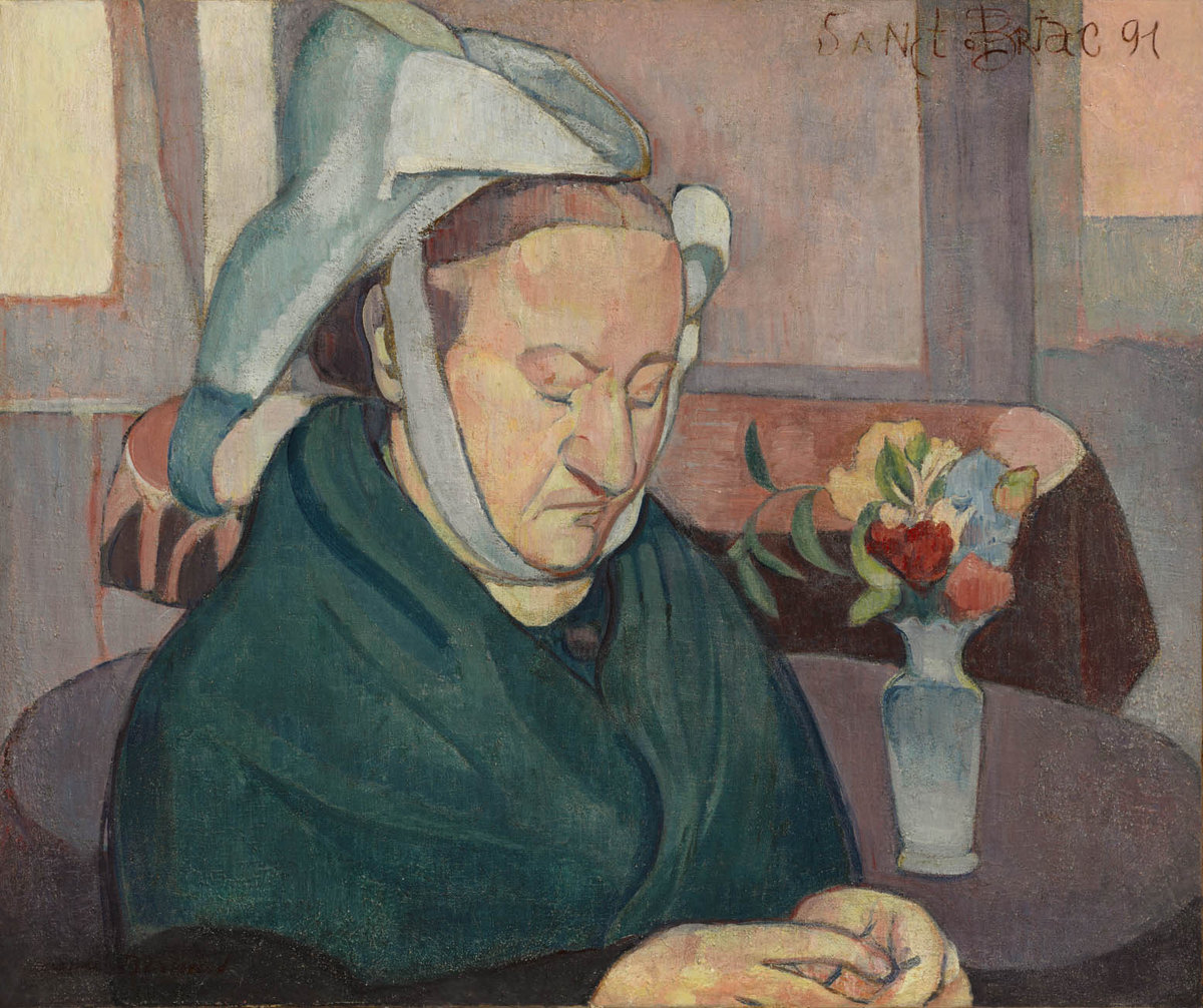Emile Bernard, Portrait of Madame Lemasson, 1891, oil on canvas, 46 × 55 cm, The Clark Art Institute, Williamstown, MA. Acquired by the Clark, 2016.3