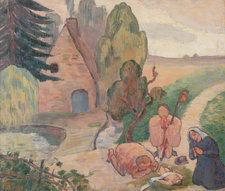 Emile Bernard, Adoration of the Shepherds, 1889 Oil on canvas, 46 × 55 cm, private collection