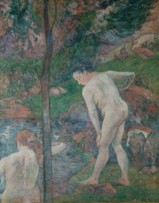 Paul Gauguin, Two Bathers, 1887, oil on canvas, 87.5 × 70 cm, Museo Nacional de Bellas Artes, Buenos Aires