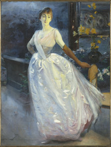 Albert Besnard, Madame Roger Jourdain, 1886, oil on canvas, 199 x 150.5 cm, Musée d’Orsay, Paris, gift of Mme Roger Jourdain, 1921