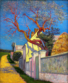 Léo Gausson, The House with the Red Tree, 1890, oil on canvas, 55 × 46 cm, private collection