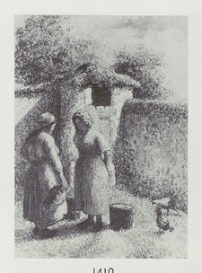 Camille Pissarro, Peasant Women Chatting, 1887, Private Collection (reproduced in cat.rais. Pissarro & Venturi, no. 1410)