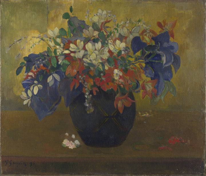 Paul Gauguin, A Vase of Flowers, 1896. Oil on canvas, 64 × 74 cm. National Gallery, London