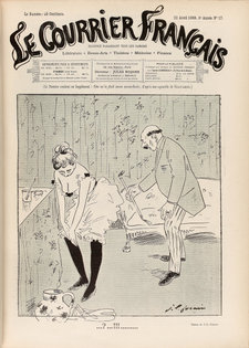 Jean-Louis Forain, …?…!!!........., cover of Le Courrier français, 22 April 1888, Bibliothèque Nationale de France, Paris. Photo: BnF