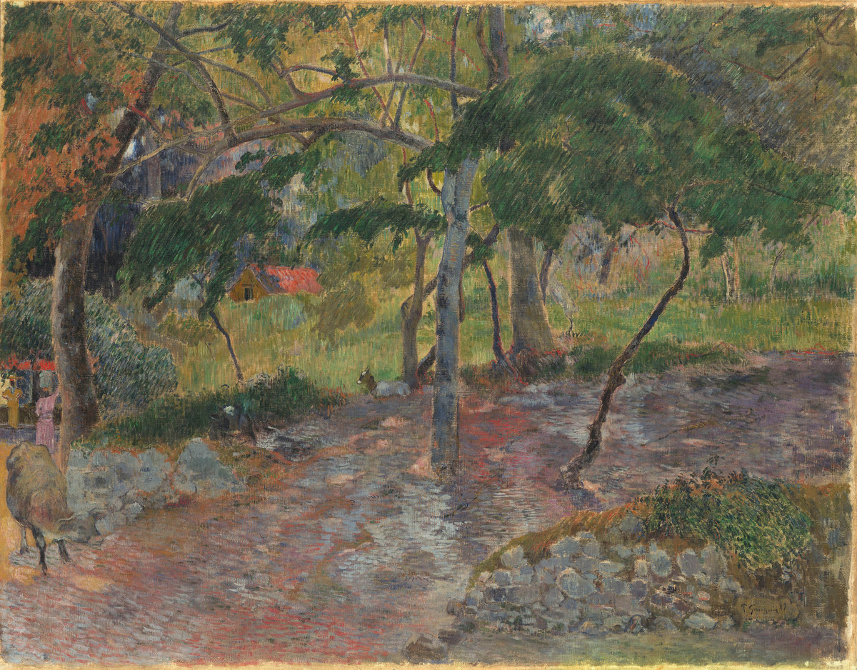 Paul Gauguin, Landscape on Martinique, 1887, oil on canvas, 90.2 × 116.1 cm, Bayerische Staatsgemäldesammlungen Munich – Neue Pinakothek, Munich