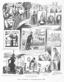 ‘L’art décadent à l’exposition des XX’, satirical print in Le Patriote illustré, 10 March 1889. Bibliothèque royale, Brussels