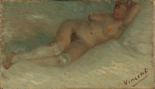 Vincent van Gogh, Reclining Nude, 1887, oil on canvas, 23.8 × 40.9 cm, Kröller-Müller Museum, Otterlo. Photo: Rik Klein Gotink