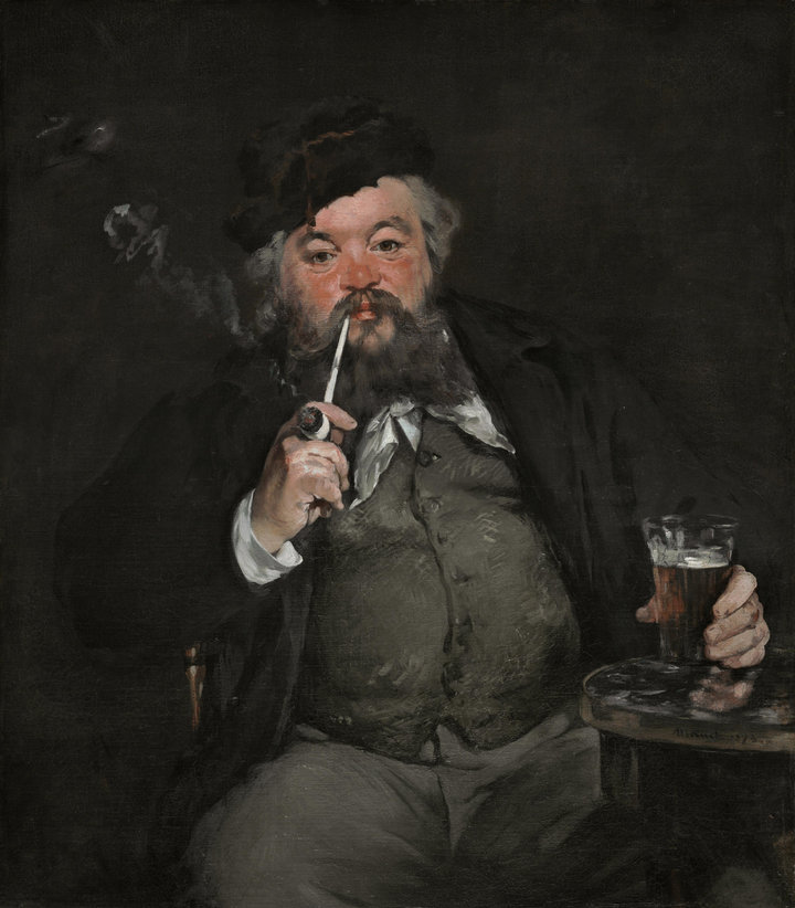 Edouard Manet, Le Bon Bock, 1873, Oil on canvas, 94.6 × 83.3 cm  Philadelphia Museum of Art, The Mr and Mrs Carroll S. Tyson Jr, Collection, 1963