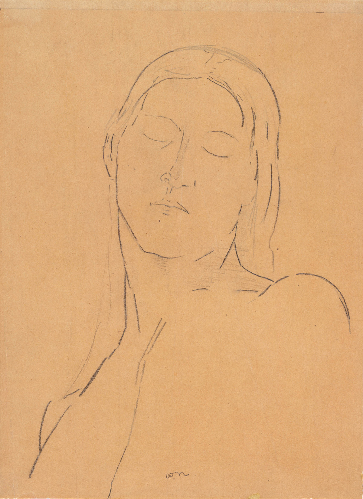 Odilon Redon, Closed Eyes (Camille Redon), 1890. Graphite, black chalk and lithographic chalk on transfer paper, 35.7 × 26.1 cm. Museum of Modern Art, New York, Gift of the Ian Woodner Family Collection