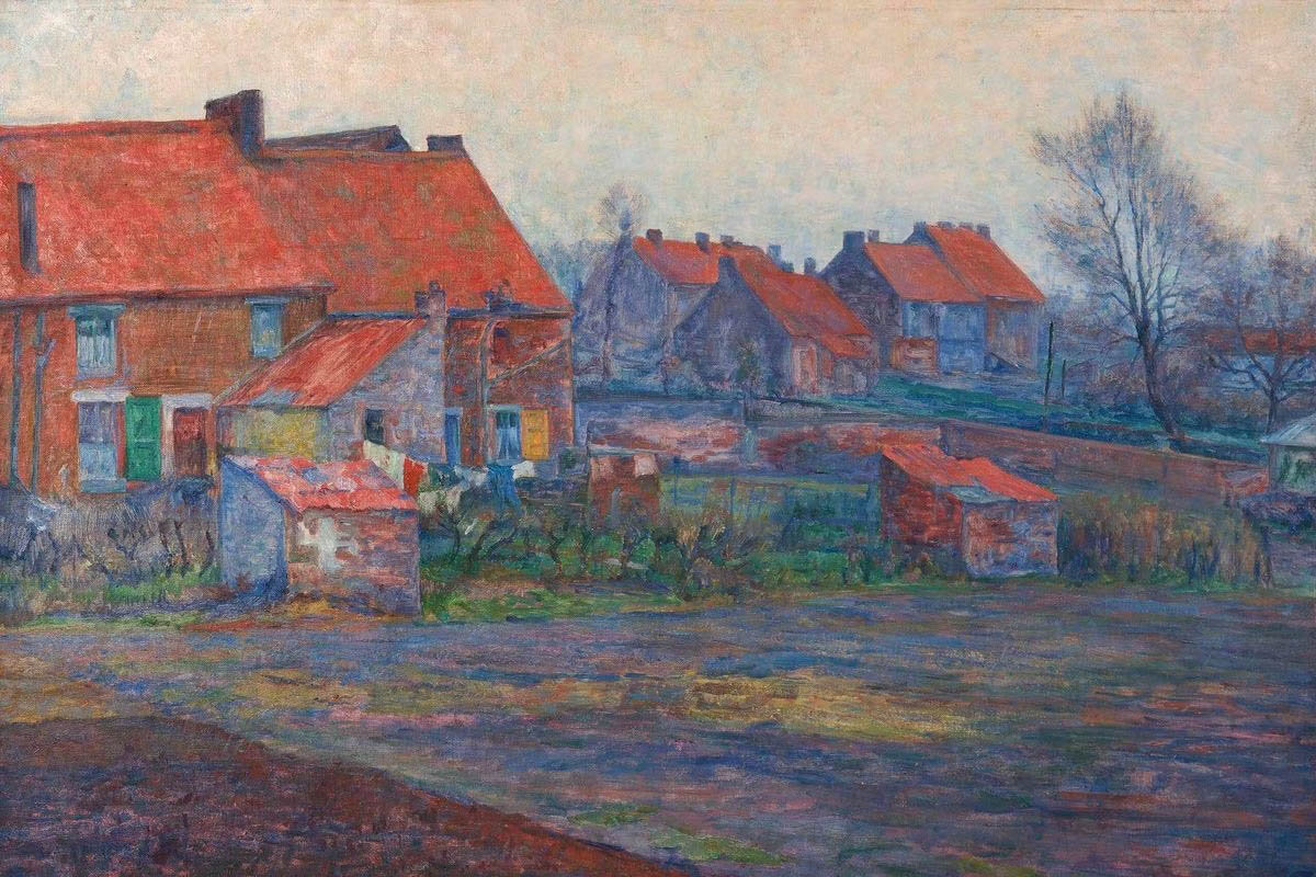 Eugène Boch, The Red Roofs, 1888–90, oil on canvas, 66 × 91 cm, private collection