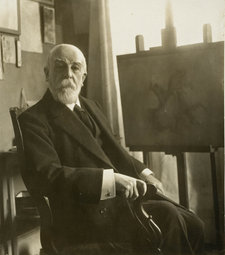 Odilon Redon in his apartment and studio at the avenue de Wagram, 1913. Bibliothèque de l’Institut national d’histoire de l’art, Paris