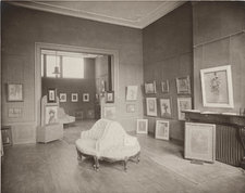 Interior of Kunstzaal Reckers, Rotterdam, during the Redon exhibition of 1907. Amsterdam, Rijksmuseum, Amsterdam, Andries Bonger Archive, S. Crommelin Bequest