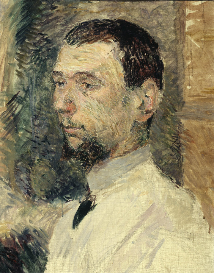 Henri de Toulouse-Lautrec, Mr Francois Gauzi, 1886 (according to Roquebert 2019, 1886–87), oil on canvas, 46 × 38 cm, Emil Bührle Collection, on long term loan at Kunsthaus Zürich