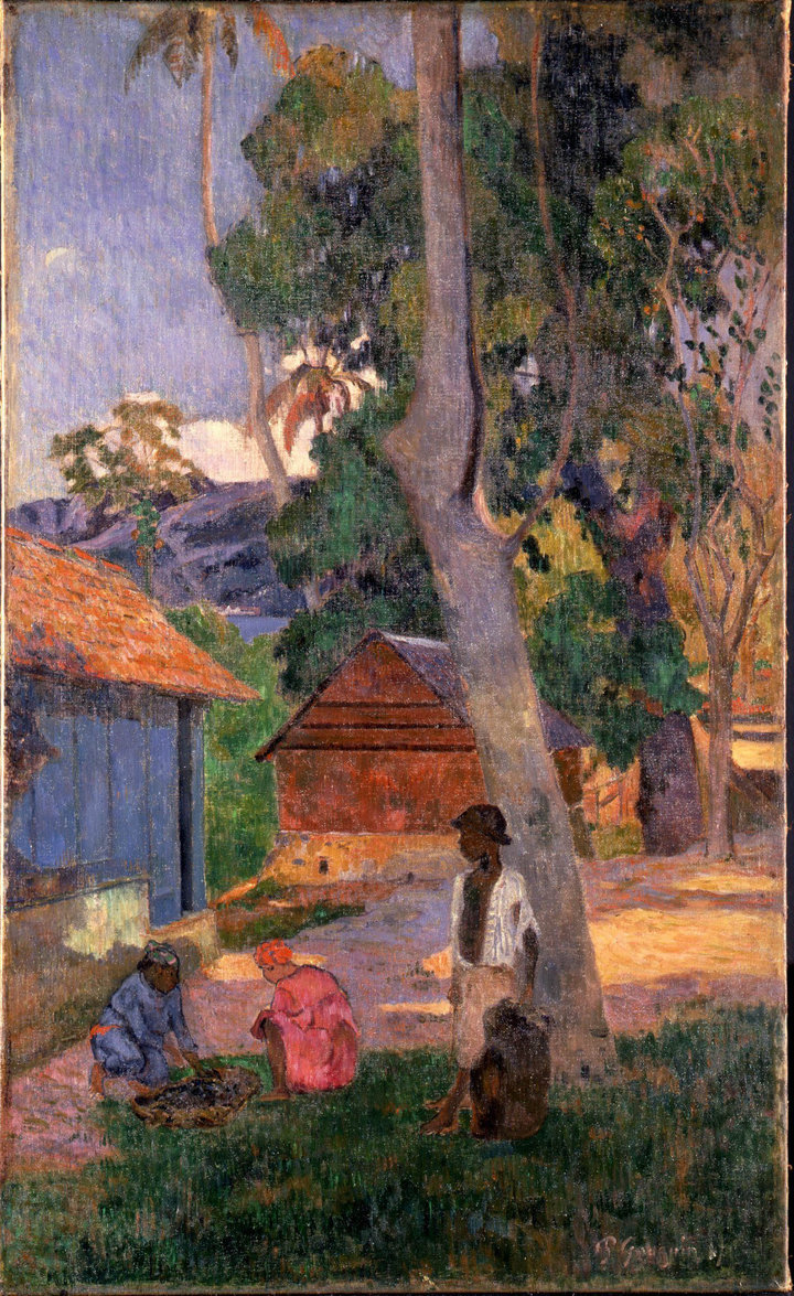 Paul Gauguin, Near the Huts, 1887, oil on canvas, 90 × 55 cm, private collection
